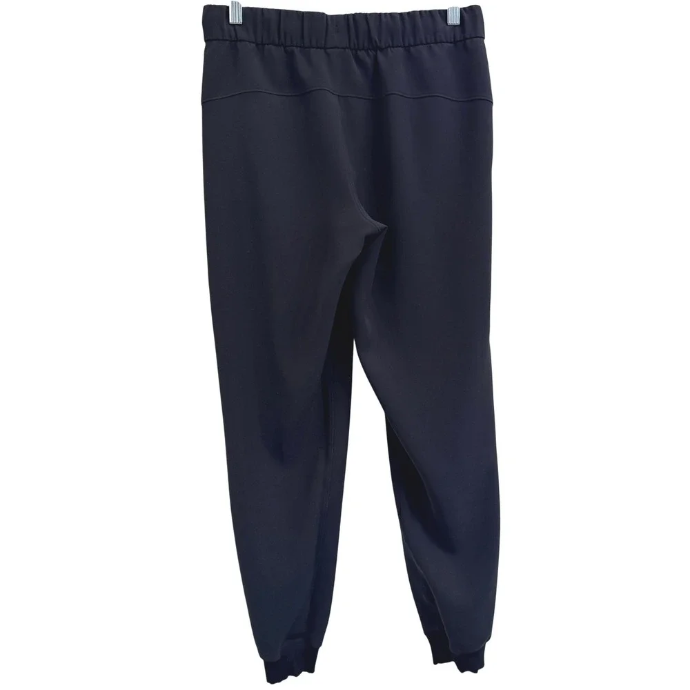 Lululemon On The Fly Jogger Pants Black 7/8 Length Travel Woven Mid Rise